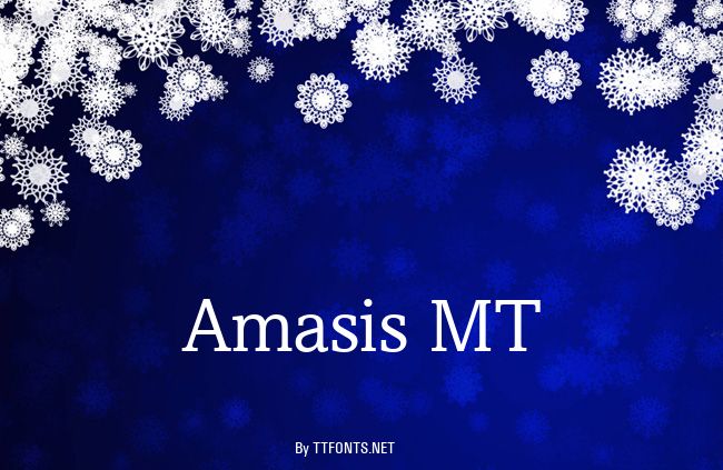 Amasis MT example